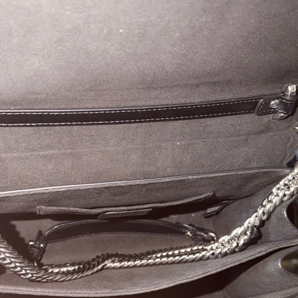 Fendi Black Kani Leather Satchel with Multicolored Stud Accents and Charm - Picture 7 of 7